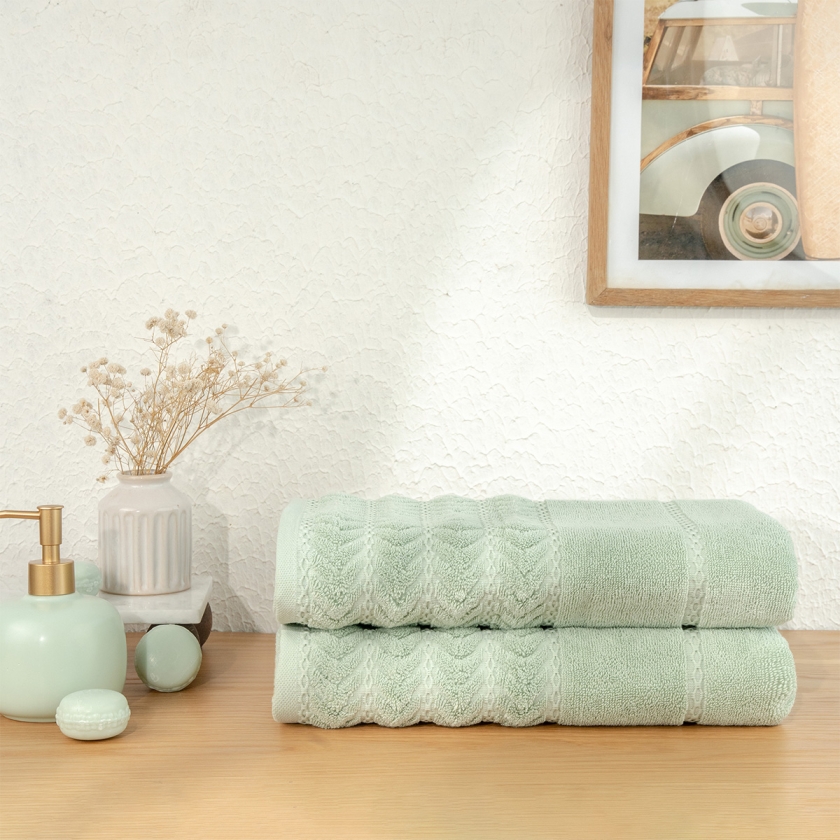 2 Pieces Elegance 70 x 140 cm 600 G..