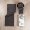 6 Pieces Slate Serenity 600 GSM Luxury Turkish Cotton Towel Set - Anthracite