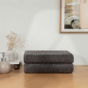 2 Pieces Slate Serenity 70 x 140 cm 600 GSM Luxury Turkish Cotton 600 GSM Bath Towel Set - Anthracite