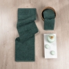 3 Pieces Verdant Comfort 600 GSM Luxury Turkish Cotton Towel Set - Dark Green