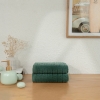 2 Pieces Verdant Comfort 50 x 90 cm 600 GSM Luxury Turkish Cotton Face Towel Set - Dark Green