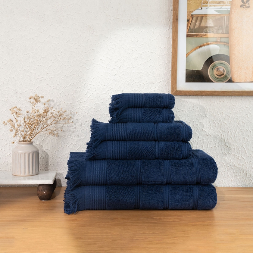 6 Pieces Ocean Serenity 600 GSM Lux..