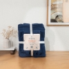 6 Pieces Ocean Serenity 600 GSM Luxury Turkish Cotton Towel Set - Navy Blue