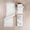 6 Pieces Pure Comfort 600 GSM Luxury Turkish Cotton Towel Set - White