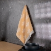 2 Pieces Modern Design Cotton 30 x 50m cm Kitchen Towels Set - White / Yellow