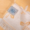 2 Pieces Modern Design Cotton 30 x 50m cm Kitchen Towels Set - White / Yellow