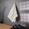 2 Pieces Classic Cotton 30 x 50 cm Kitchen Towels Set - White / Grey / Green