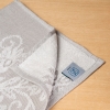 2 Pieces Classic Cotton 30 x 50 cm Kitchen Towels Set - White / Grey / Green