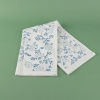 30 x 50 cm Vine and Leaf Cotton Kitchen Towel - White / Blue