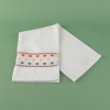 2 Pieces Marine and Hearts Cotton 30 x 50 cm Kitchen Towels Set - White / Blue / Pink