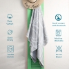 90 x 170 cm Tropical Paradise Large Size Cotton Beach Towel - Grey / White