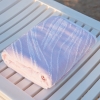 90 x 170 cm Island Escape Large Size Cotton Beach Towel - Powder Pink / White