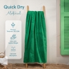 90 x 170 cm Coastal Charm Large Size Cotton Beach Towel - Dark Green