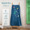 70 x 140 cm Ocean Explorer Large Size Cotton Beach Towel - Dark Blue