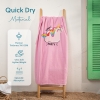 70 x 140 cm Mermaid Dreams Large Size Cotton Beach Towel - Pink