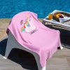 70 x 140 cm Mermaid Dreams Large Size Cotton Beach Towel - Pink