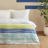 160 x 220 cm Elvis Cotton Single Pique - Indigo / Green / Yellow
