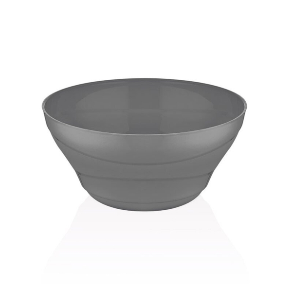 3500 ml Carina Plastic Round Bowl - Grey