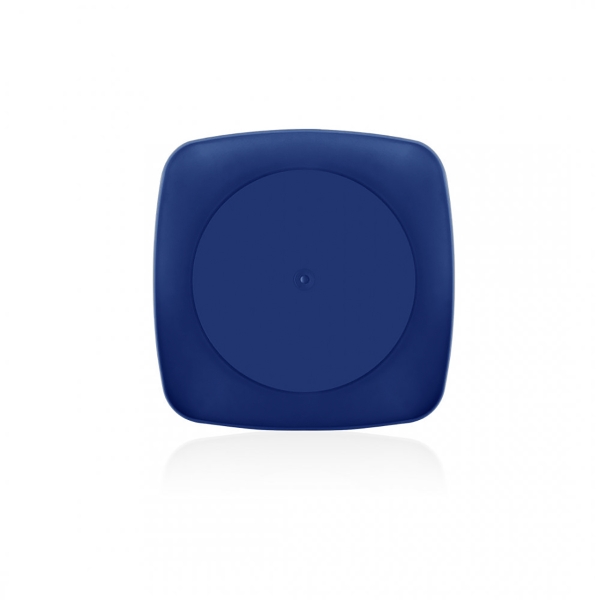 20 x 20 x 2 cm Clover Square Plate - Navy Blue
