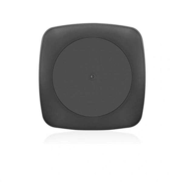 23 x 23 x 2 cm Clover Square Service Plate - Grey