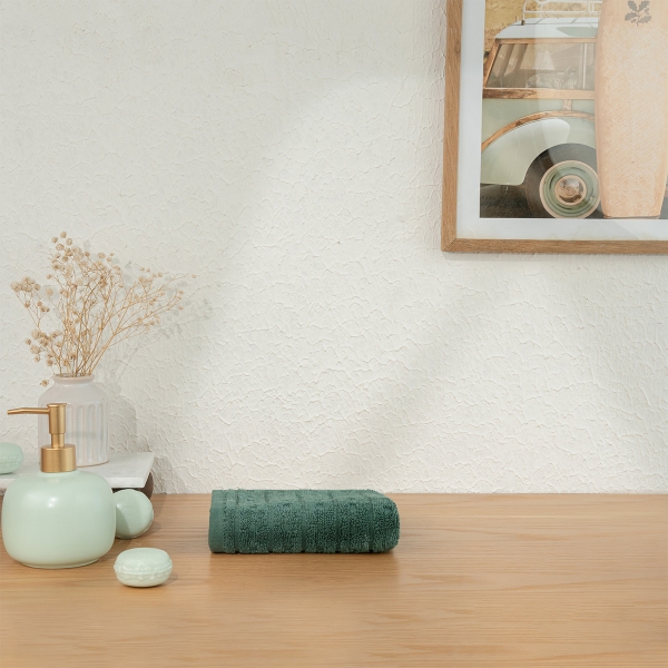 30 x 50 cm Verdant Comfort Premium Turkish Cotton 600 GSM Hand Towel - Dark Green