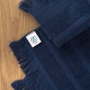 30 x 50 cm Ocean Serenity 600 GSM Luxury Turkish Cotton Hand Towel - Navy Blue