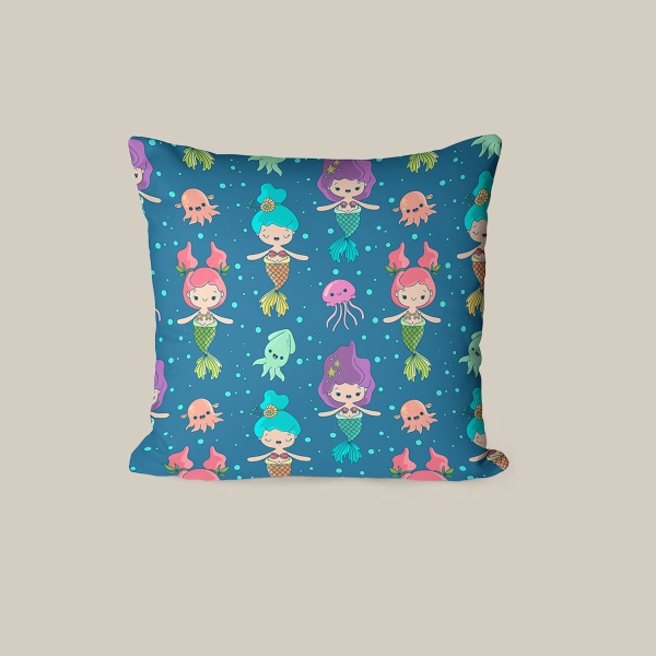 43 x 43 cm Blooming Grace Printed Decorative Cover Cushion - Multicolor