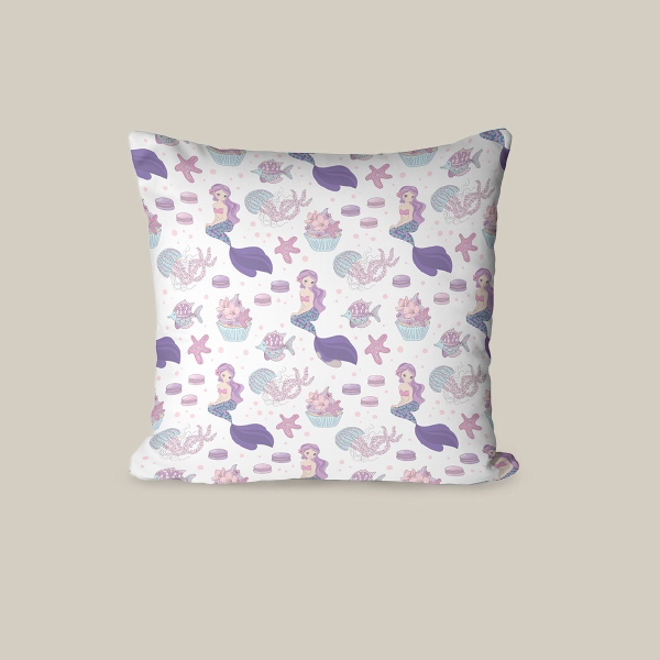 43 x 43 cm Love In Color Printed Decorative Cover Cushion - Purple