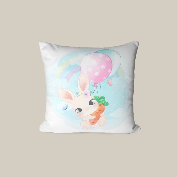 43 x 43 cm Pastel Paradise Printed Decorative Cover Cushion - Colorful