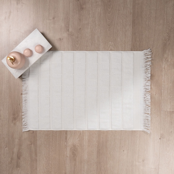 50 x 70 cm Pure Comfort Premium Turkish Cotton 600 GSM Foot Towel - White