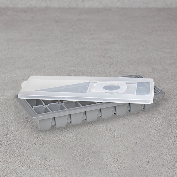 Tropical Ice Cube Maker With Lid 25.5 x 11 x 4 cm - Grey