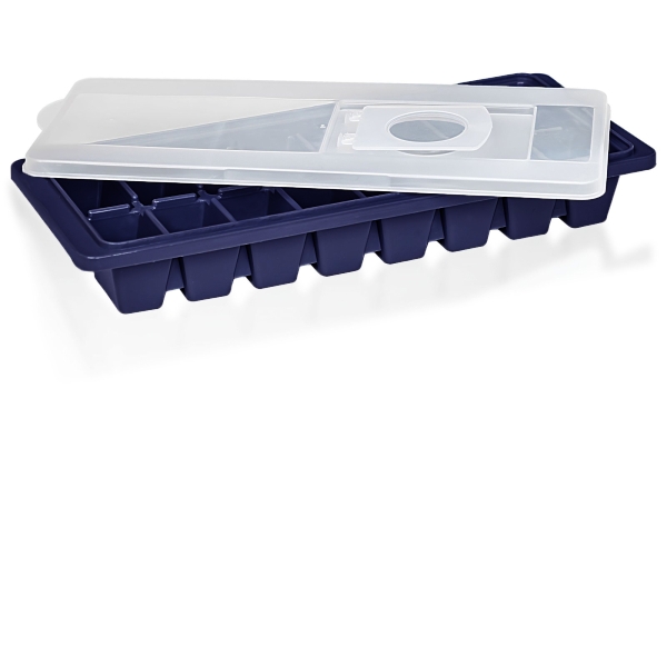 Tropical Ice Cube Maker With Lid 25.5 x 11 x 4 cm - Navy Blue