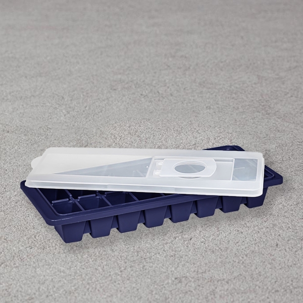 Tropical Ice Cube Maker With Lid 25.5 x 11 x 4 cm - Navy Blue