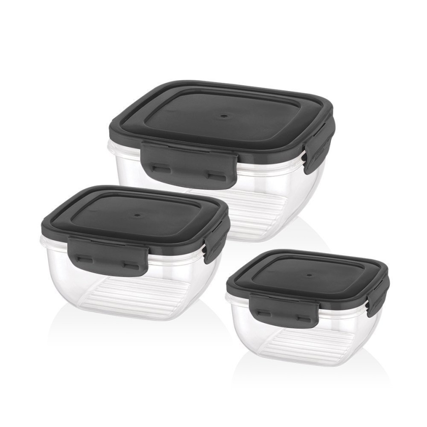 3 Pieces Cook & Lock Cover Square S..