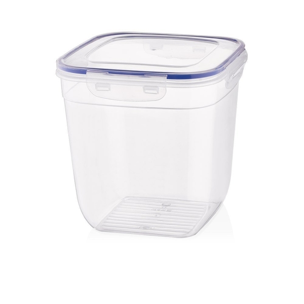3250 ml Cook & Lock Square Deep Storage Container - Transparent