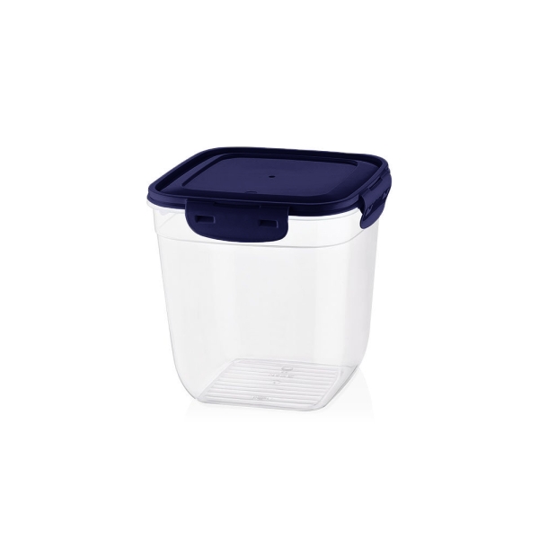 1100 ml Cook & Lock Cover Square Deep Storage Container - Navy Blue