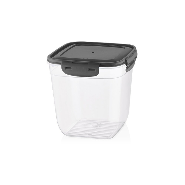 1950 ml Cook & Lock Cover Square Deep Storage Container - Grey