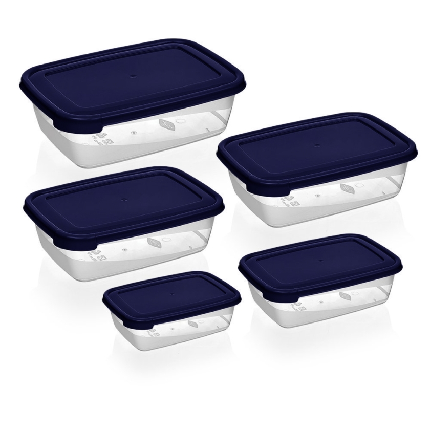 5 Pieces Cook & Keep Rectangular St..