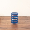 5 Pieces Cook & Keep 300 ml Rectangular Storage Box Set - Navy Blue