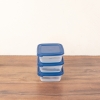 3 Pieces Cook & Keep 250 ml Square Storage Box Set - Navy Blue