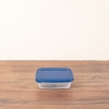 3 Pieces Cook & Keep 900 ml Square Storage Box Set - Navy Blue