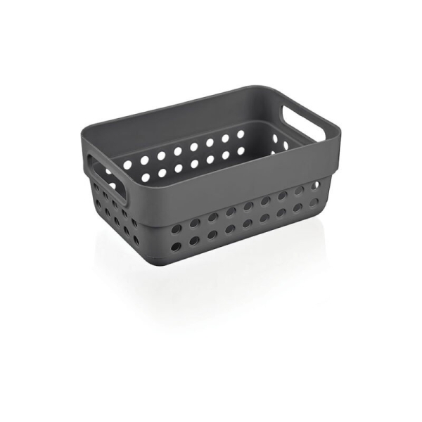 12 x 7.5 x 5 cm Bager Terra Plastic Organizer - Grey