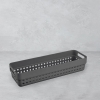 24 x 7.5 x 5 cm Terra Plastic Organizer - Grey