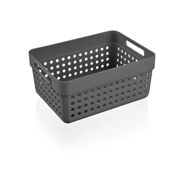 15.5 x 11.5 x 7.5 cm Bager Terra Plastic Organizer - Grey