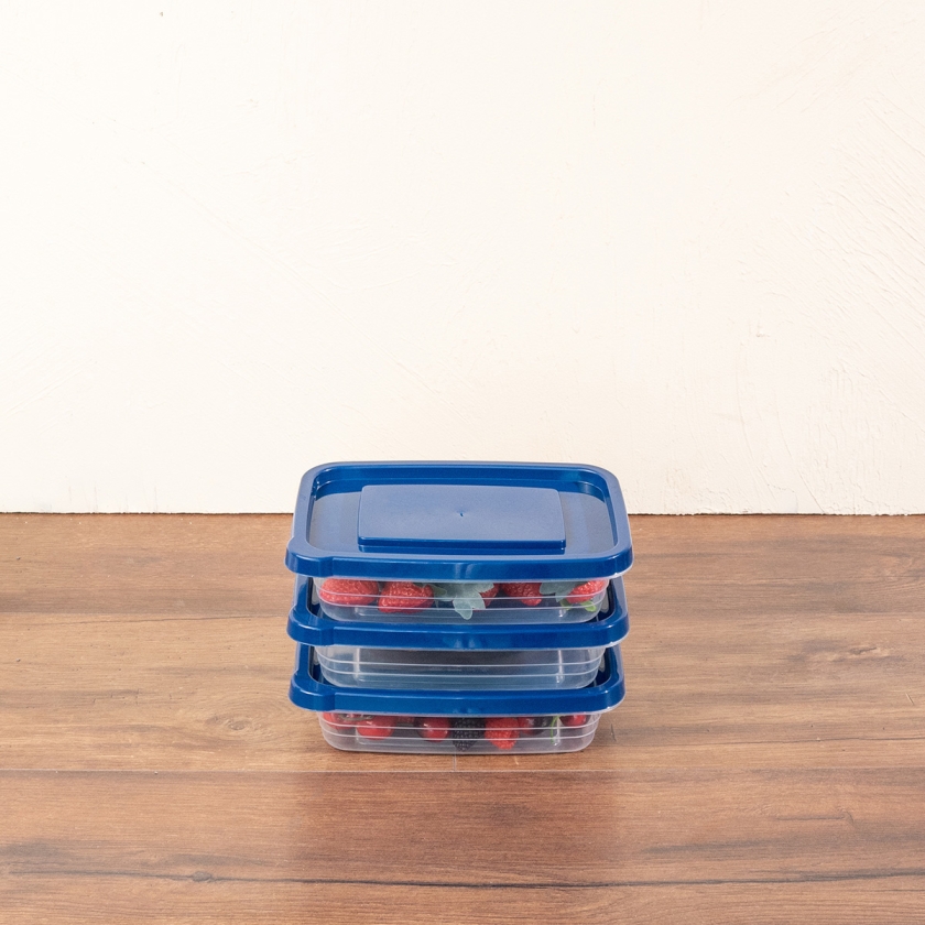 3 Pieces Eco-Fresh Rectangular Stor..