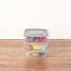 3 Pieces Eco-Fresh 1130 ml Rectangular Storage Container Set - Grey