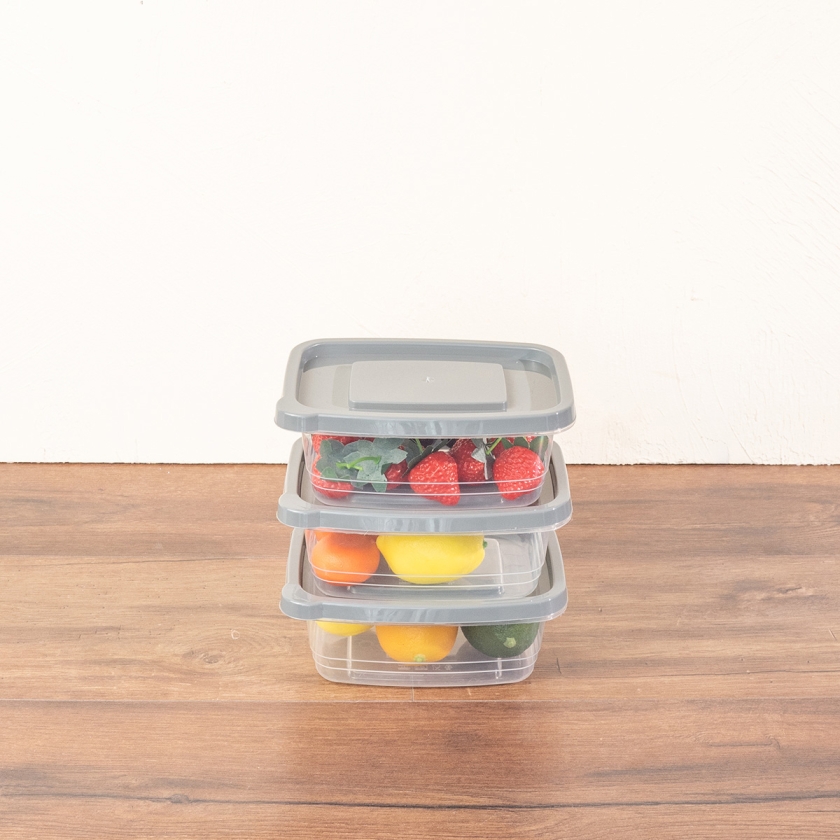 3 Pieces Eco-Fresh 1130 ml Rectangu..