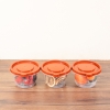 3 Pieces Eco-Fresh 1230 ml Round Storage Container Set - Tile