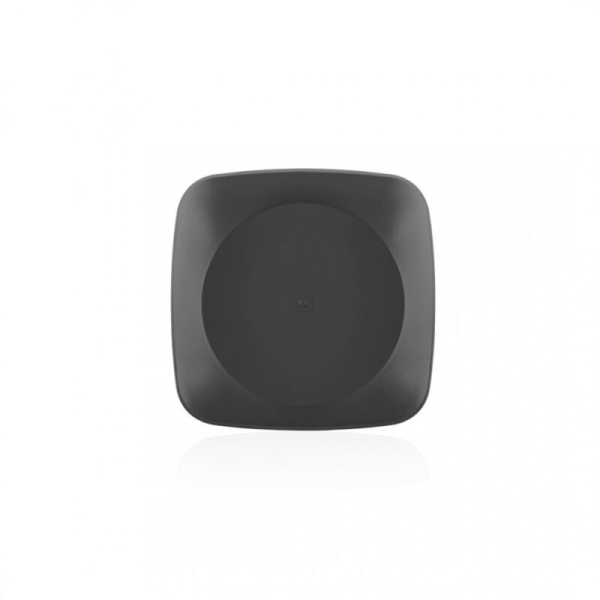 17 x 17 x 3.5 cm Clover Square Deep Plate - Grey