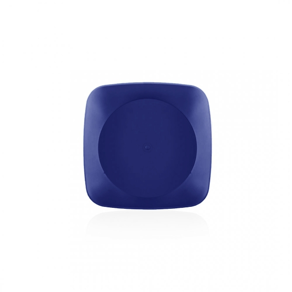 17 x 17 x 3.5 cm Clover Square Deep Plate - Navy Blue